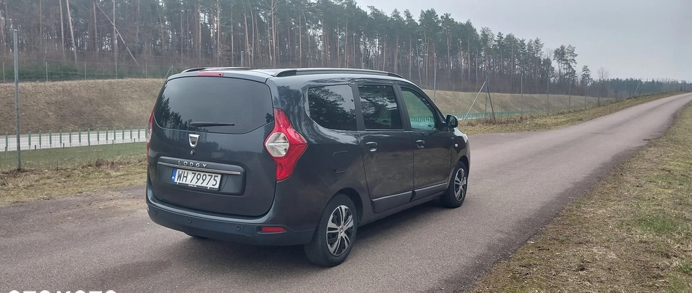 Dacia Lodgy cena 41900 przebieg: 132000, rok produkcji 2018 z Stawiski małe 137